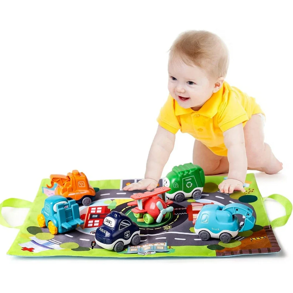 Baby Truck Car Toy and Playmat Storage Bag(6 Sets) - Baby Toys 12-18 Months